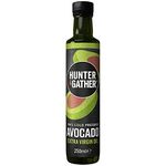 Hunter & Gather Extra Virgin Avocado Oil - 250ml | Cold Pressed, Unrefined and Bottled in UK | 100% Natural Avocado Cooking Oil | Versatile for Cooking, Drizzling and Dipping I Seed Oil Free