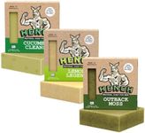 HENCH – Mens Soap Bar 3 Pack Handcrafted Natural Soap for Men Exfoliating Moisturising Man Soap Palm Oil Free and No Harsh Chemicals Soothes Dry Irritated Skin (Outback Moss, Lemon Legend, Cucumber Cleanse)