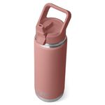 YETI Rambler C Straw Bottle, Stainless Steel Vacuum Insulated Bottle with Straw Cap, Sandstone Pink, 26 oz (769 ml)