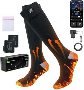 Minthouz Quick Heated Socks, 7.4V Electric Heating Socks for Men Women, Supports APP Control, 3000mAh*2 Battery Warm Socks, Suitable for Sizes 6-14, Winter Hunting, Skiing, Hiking, Camping