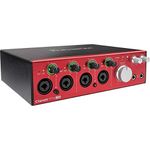 Focusrite Clarett 4Pre USB 18-In/8-Out Audio Interface, Red/Black (AMS-CLARETT-4PRE-USB)