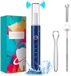 HassoKon Teeth Cleaning Kits with 4 Adjustable Modes, 4 Cleaning Heads (Blue)