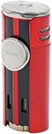 Xikar High Performance HP4 Quad Flame Cigar Lighter in an Attractive Gift Box Daytona Red