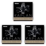 D'Addario Kaplan Non-Whistling Violin String - Single E String - KS311W 4/4M - Violin Strings - 4/4 Scale, Medium Tension, (Pack of 3)