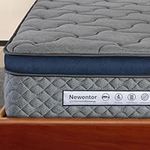 Newentor® 4ft6 Double Mattress, 10 Inch Medium Firm Memory Foam Pocket Sprung Mattress, 7 Zone Comfort & Support OEKO-TEX Certified Mattress for Children and Adults, 135x190x25cm