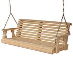 CAF Amish Heavy Duty 800 Lb Roll Back 5ft. Treated Porch Swing
