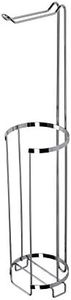 Croydex Free Standing Chrome Toilet Roll Holder, 5 Year Rust Free Guarantee, Silver