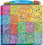 2860 Vehicle Stickers, 64 Sheets Vibrant Transportation Stickers Various Cars Trucks Airplanes Ships Constructions Motivational Decals for Kids School Classroom Home Reward Gifts Party Supplies