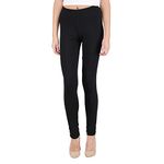 SPIFFY Women Churidar Cotton Spendex Legging Black