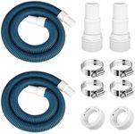 1 1/2" Swimming Pool Filter Hose Replacement Kit, 1.5" Above Ground Pool Filter Hose Suitable for Filter,Pump,Vacuum and Skimmer(6 Feet,2 Pack)