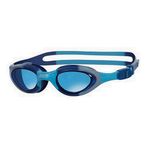 Zoggs Super Seal Swimming Goggles Kids (Age 6-14, Blue Tinted Lens, Blue) UV Protection, Anti-Fog, Junior Boys & Girls Quick Adjust, Split Yoke Strap, Kids Goggles