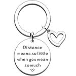 JMIMO Couple Keyring Gifts for Boyfriend Girlfriend Long Distance Relationship Gift Going Away Gift for Husband Wife Brithday Valentines Day Anniversary Presents