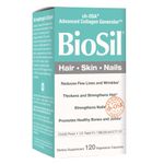 BioSil - Hair, Skin, Nails, Supports Keratin and Collagen Production, Natural Nourishment For Your Body's Beauty Proteins, 120 Vegetarian Capsules