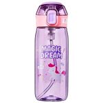 FunBlast Cute Water Bottle with Sipper, Water Bottle for kids, Sipper Bottle for Kids - Anti-leak Cartoon Kids Water Bottle for Kids (630 ML) (Unicorn) - Tritan, Pack of 1, Multicolor