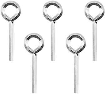 Vkinman 5 pcs 7/32 inch Allen Wrench Keychain Standard Hex Dogging Key w/Full Loop