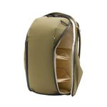 Peak Design Everyday Backpack Zip 15L, Kelp, 270-Degree Zip, Dual Side Pockets, FlexFold Dividers, Fits 15" Laptop, For Camera Carry, Daily Commutes or Travel, Versatile Backpack for Men and Women