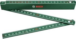 Bosch Folding Ruler 2m (Robust Folding Ruler for Accurate DIY Measuring; Nylon Reinforced with Glass Fibre, Metric Scale, 10 Segments)