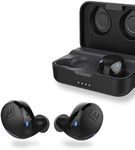 MEE audio X10 Truly Wireless in-Ear Headphones with Ergonomic Design, IPX5 Sweat Resistance, and 4.5 Hours Battery Life (23 Hours with Included Compact Charging Case) (Black)