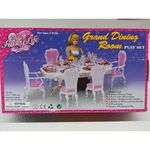 Gloria Barbie Doll Sized Grand Dining Room Furniture & Accessories