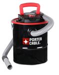 Porter-Cable 4 Gallon Ash Vacuum, 4 Peak HP Ash Vac with Powerful Suction for Fireplaces, Wood Burning Stoves, Bonfire Pits, and Pellet Stoves-PCX-18184, Black