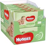 Huggies Natural Care Baby Fresh Wipes with Aloe Vera, 56 Count, (Pack of 10), Total 560 Wipes by Huggies