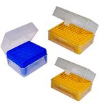 Clear & Sure Micro Pipette Tips Stand/Rack for Laboratory 1000ul, 200ul, 10ul. (Pack of 3) 96 Hole