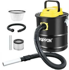 SIPPON Ash Vacuum Cleaner, Pellet Stove Vacuum Cleaner with Blower Function, 800W Powerful Suction 2.6 Gallon All-in-One Ash Vacuum for Fireplaces, Pellet Stoves