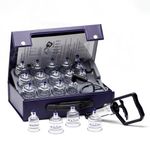 KS AcuZone Premium Plastic Cupping Set Includes 19 Cups with Extension Tube