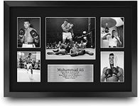 HWC Trading Muhammad Ali 16 x 12 inch (A3) Printed Gifts Signed Autograph Picture for Boxer Memorabilia Fans - 16" x 12" Framed