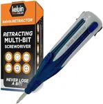 Kelvin Tools Retractor - Retractable All-In-One Screwdriver Quick Change Phillips Head and Flat Head Screwdriver, Upgraded Retract-A-Bit Screwdriver, Durable & Lightweight - MADE in NORTH AMERICA