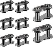 Jawmoy Pack-10#420 Chain Master Link Roller, Steel Alloy Heavy Duty Roller Chain Connector Links, Auto Parts for Dirt Bike Quad Buggy Mini Bike Pit ATV Scooter (Black)