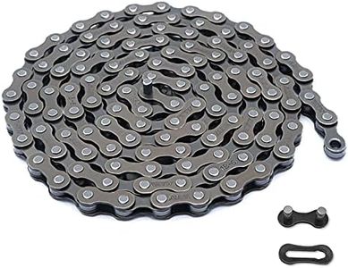 Hycline Bike Chain 6/7/8-Speed,Bicycle Chain 1/2x3/32 Inch,Special Steel for Road Mountain Racing Cycling (116 Links)-Brown Black