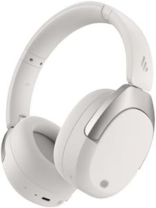 Edifier W830NB Active Noise Cancelling Wireless Over-Ear Headphones, Foldable Lightweight Bluetooth Headset with Hi-Res Audio, Dual Device Connection, 94 Hours Playtime, Fast Charging (White)