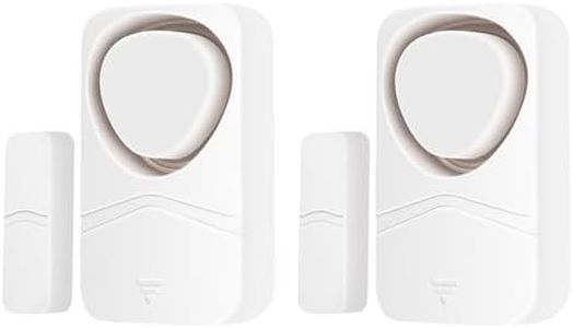 GREENCYCLE Door Alarm When Opened (2 Pack), Door and Window Alarm for Home, Door and Window Open Sensor, 4 Mode 110 dB for Garage Kids Safety Refrigerators Apartment Garage Home Office