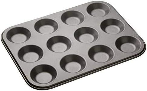 Kitchencraft Masterclass Baking Mince Pie Pan for 12-Piece, Grey,12-Hole (32 x 24 cm/12.5 x 9.5 inches)