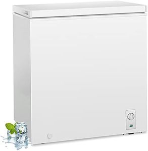 Antarctic Star 7.0 Cu. ft Chest Freezer 6.8℉to -4℉ Free Standing Top open Door Compact Freezer with Adjustable Temperature Defrost Water Drain/Power Saving White