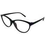 Southern Seas Ladies Cat Eye Style +0.25 Reading Glasses Womens Black Frame Readers Eyeglasses Eyewear