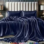 DECOLURE Satin Sheets Full Size Bed