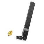 Maswell 5G 4G LTE Antenna SMA-Male Indoor, 600-6000MHz 2dBi Not for Speed Competition (SMA-Male with TS9)