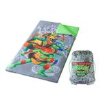 Ninja Turtles Mutant Mayhem Slumber Set,Comfortable Sleeping Bag with Convenient Sling Bag