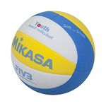 MIKASA Ball Sbv Youth Beach Volleyball, Blue/White/Yellow, 5, 1629