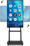 Smart Board, 49" Digital Whiteboard, Electronic Interactive Smartboard for Classroom Office Home, Screen Mirroring from Android & iOS for Presention Annotation Advertising Live Streaming (Board Only)