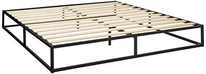 Zinus King Bed Frame - Joseph 10 inch Metal Bed Frame with Wood Slat Support, No Box Spring Needed, Easy Assembly - Minimalist Platform Bed Frame with Underbed Storage Space, King Size