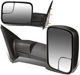 DNA Motoring TWM-012-T222-BK Pair of Towing Side Mirrors (Driver & Passenger Sides)
