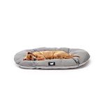 Ferplast Dog Bed Dog Cushion Dog Bed Medium with Antibacterial and Antiviral Protection Washable, 65 x 42 cm. Grey