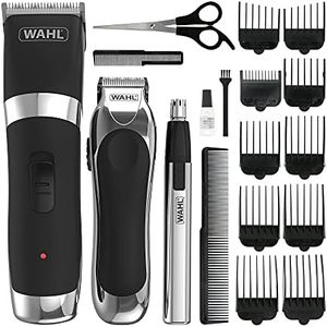 Wahl Ensemble de tondeuses sans fil pour homme, tondeuse à cheveux, tondeuse à barbe, tondeuse à nez, oreilles et sourcils