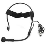 3 Pins Headband Microphone, Headset Condenser Microphone Earhook Headset & Mics for System Transmitter Audio Mixer