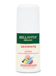 Bella Vita Organic Deo White Deodorant for Women, Natural Roll On for Dark Underarms Lightening, Long Lasting Freshness 50ml