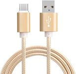 Type-C Braided Fast Data Charger USB Cable Cord for Oppo Reno 3 4 5 6 7 8 Z 10x Zoom Find X X2 X3 X5 Lite Neo Pro N2 Flip A5 A9 A52 A72 A91 A53s A74 A94 5G A16s A54s A76 A96 A77 A57s Pad Air (1 meter)