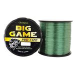 Champion Big Game Saltwater Freshwater no Memory Ultra Soft Japanese monofilament Fishing line (0.50 MM, Green)